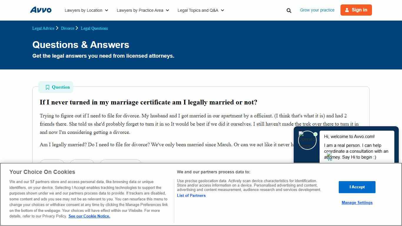 If I never turned in my marriage certificate am I legally married or not? - Legal Answers