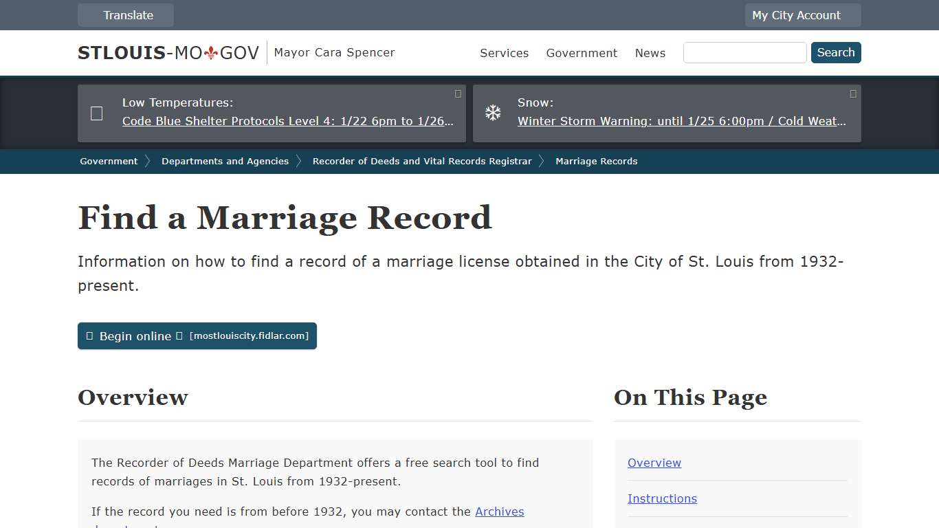 Find a Marriage Record